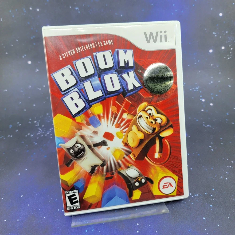 Boom Blox Nintendo Wii Game EA Steven Spielberg Complete CIB RVL-P-RBKE